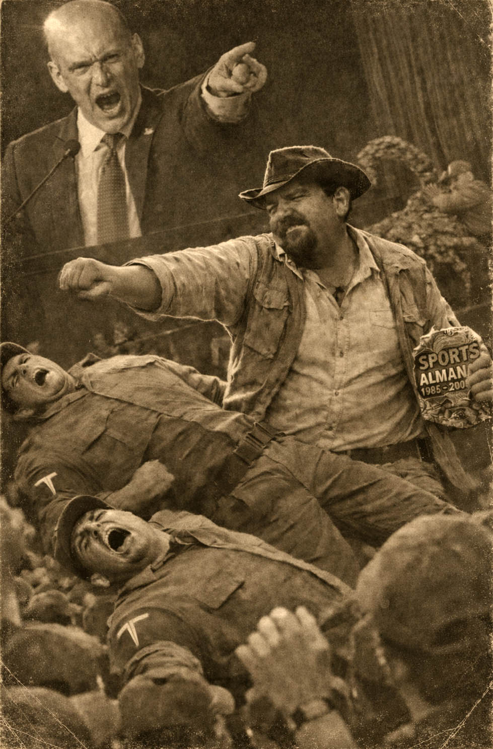 SAFARI SAMPSON AND HIS GIANT SCORPION DISRUPT MAGA RALLY AT THE BARCLAYS CENTER!